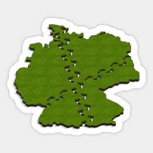 Footsteps across Germany Sticker